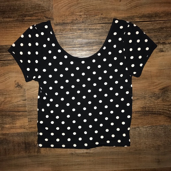 Forever 21 Polka Dot Crop Top - Picture 3 of 3